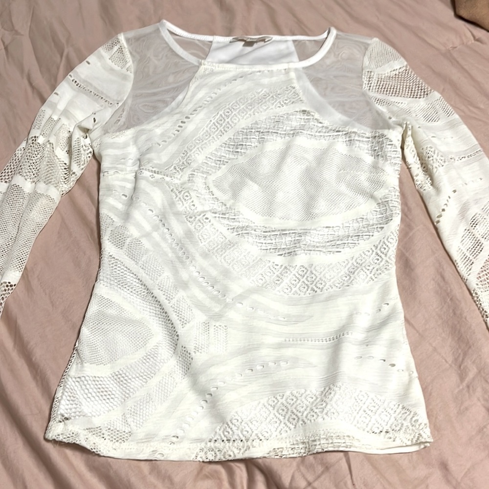 Off white long sleeve top